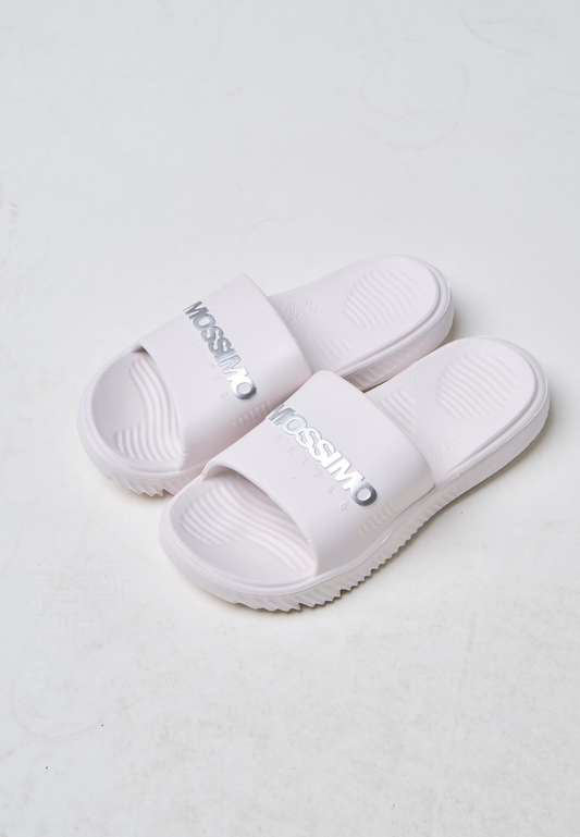 Mossimo Owen White Premium Mens Slides