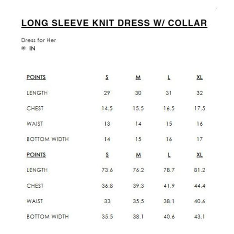 Stephanie Black Knit Dress with Collar