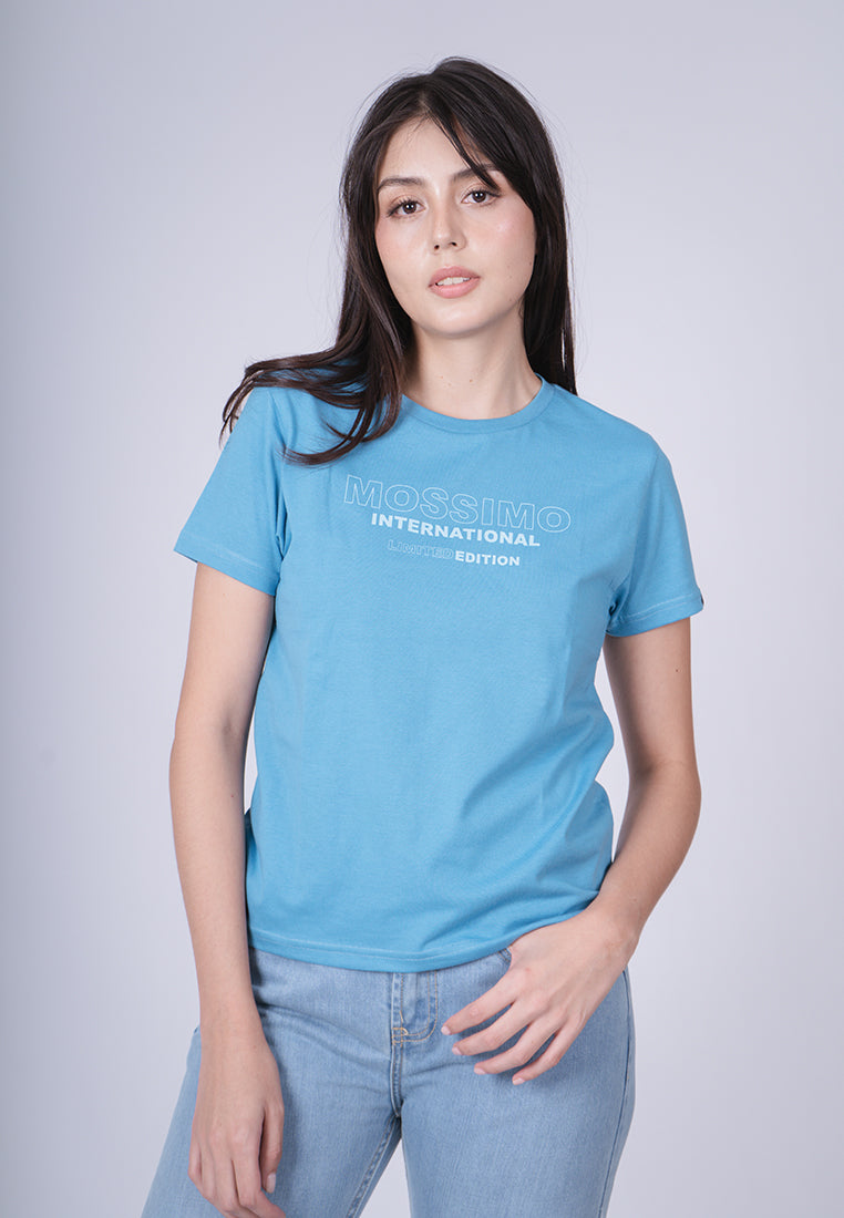 Mossimo Nikkie Blue Moon Classic Fit Tee