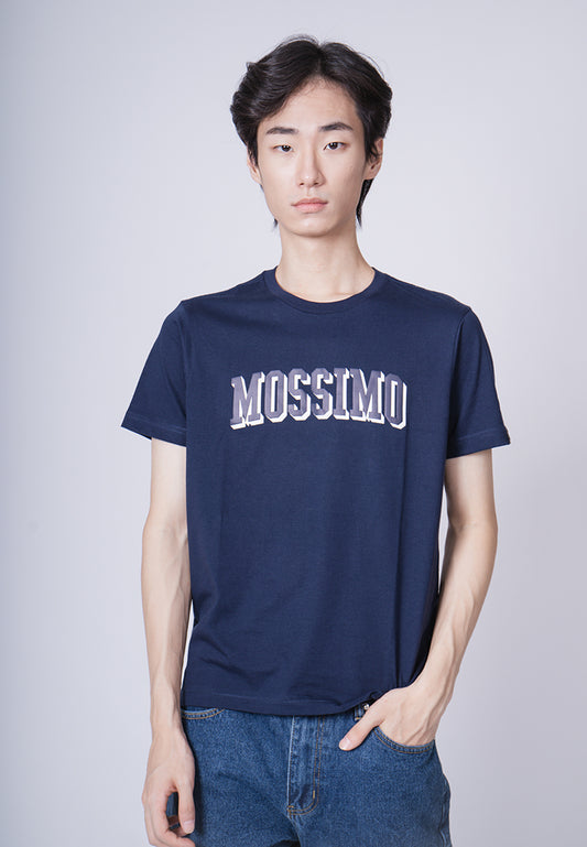 Mossimo Zeph Navy Blue Muscle Fit Tee