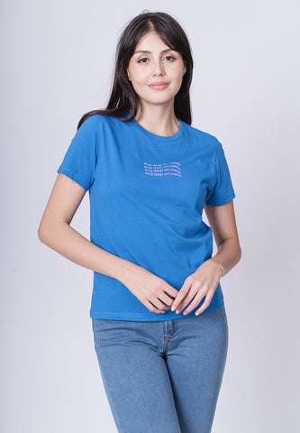 Mossimo Stefi Blue Classic Fit Tee