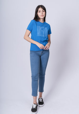 Mossimo Jesryl Blue Classic Fit Tee