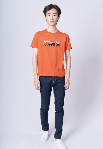 Mossimo Jeo Orange Classic Fit Tee