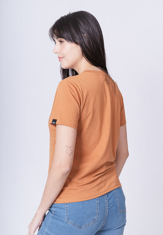 Mossimo Jesryl Cashew Brown Classic Fit Tee