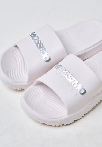Mossimo Owen White Premium Mens Slides