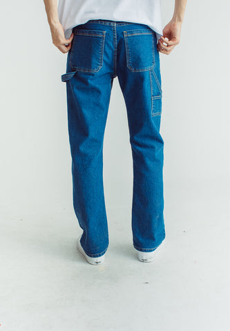Mossimo John Medium Blue Carpenter Mid Rise Denim Jeans
