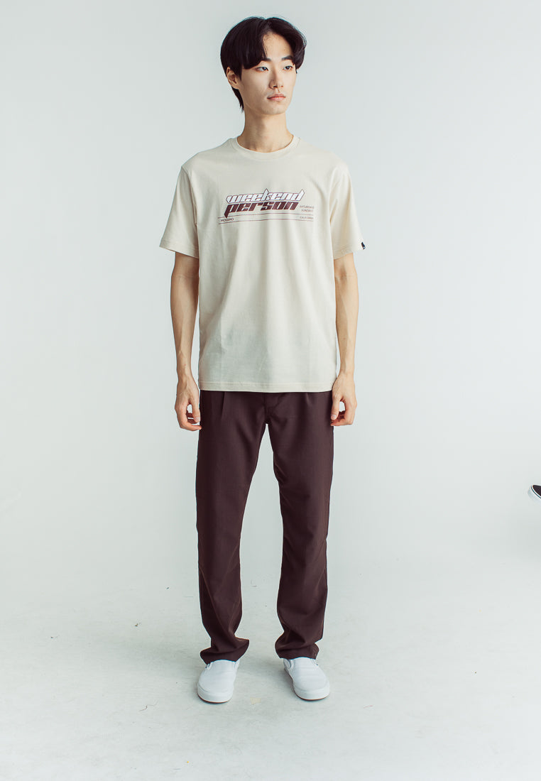 Mossimo Calvin Brown Mid Waisted Straight Cut Trousers