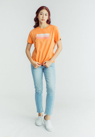 Mossimo Jia Dusty Orange Classic Fit Tee