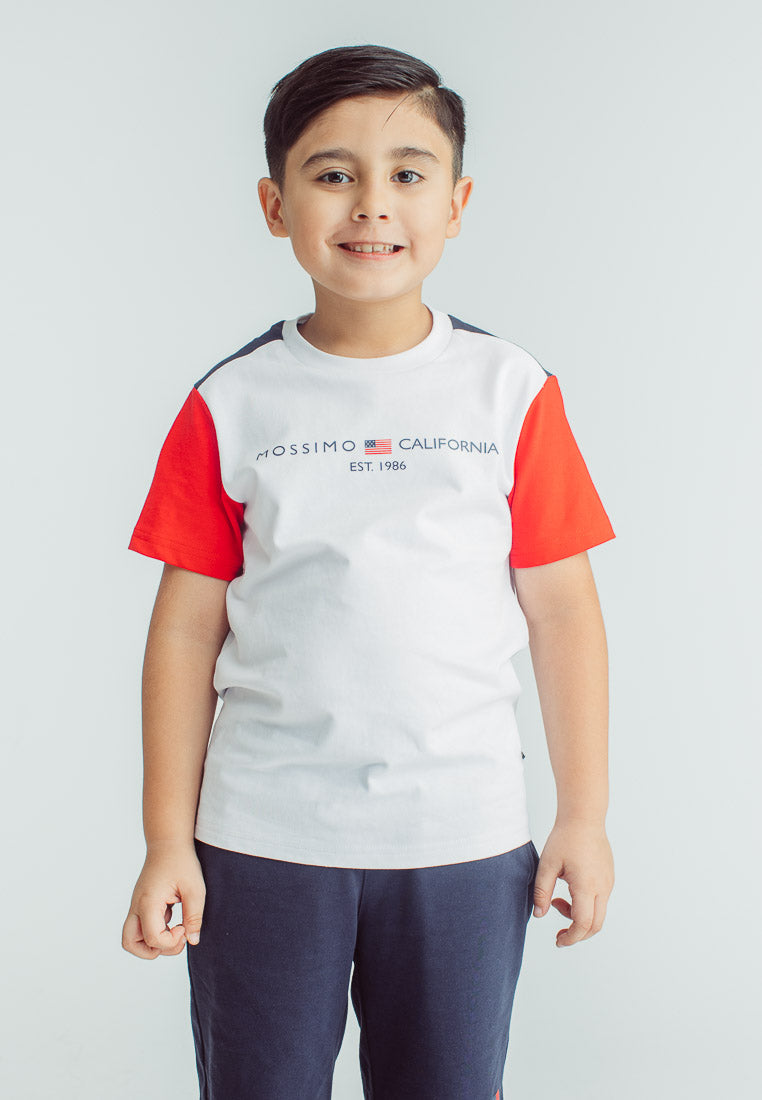 Mossimo Kids Jiro White Navy Tee and Short Set