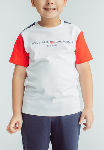 Mossimo Kids Jiro White Navy Tee and Short Set