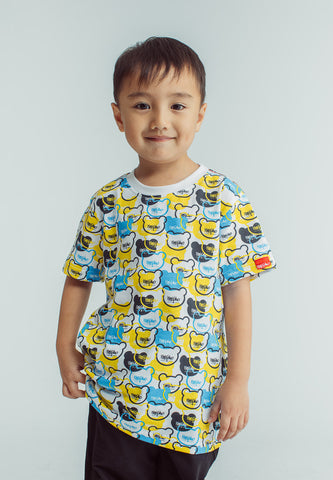 Mossimo Kids White Mossybear Graphic T-Shirt