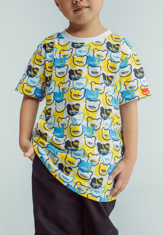 Mossimo Kids White Mossybear Graphic T-Shirt