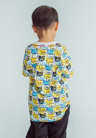 Mossimo Kids White Mossybear Graphic T-Shirt