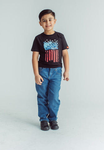 Light Blue Straight Fit Five Pocket Jeans Kids