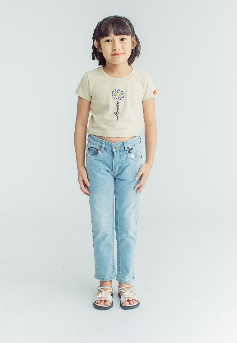 Mossimo Kids Kyanna Warmsand Loose Cropped Fit Tee
