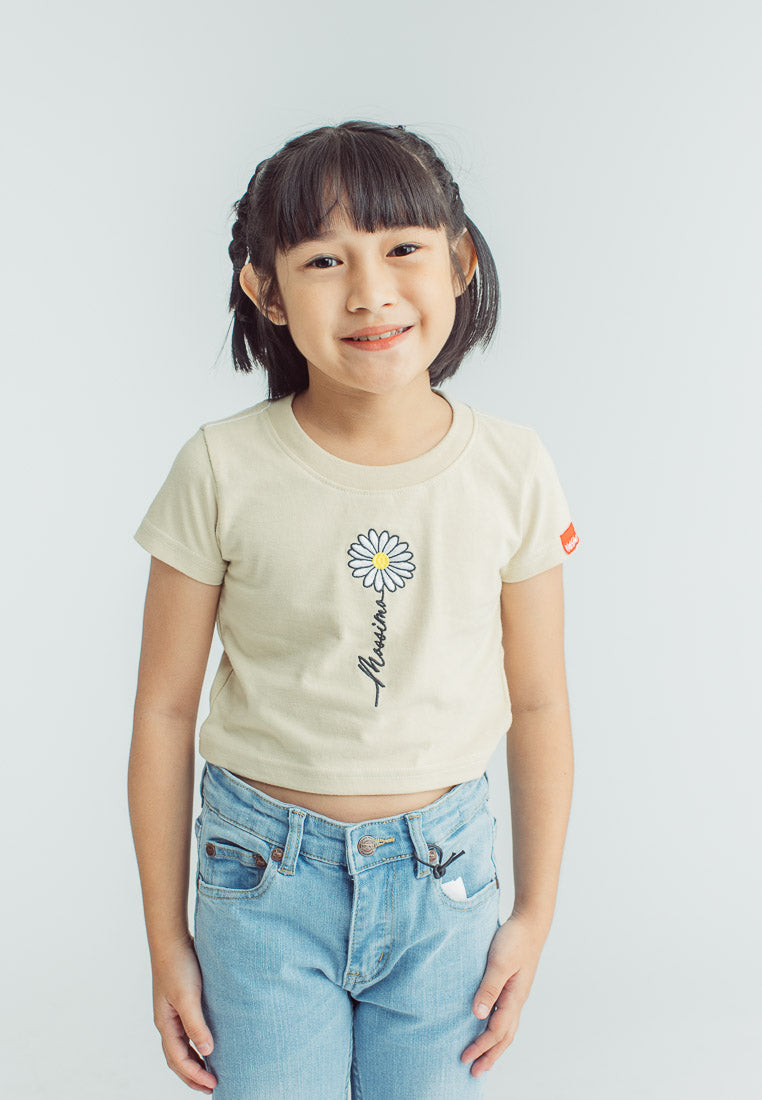 Mossimo Kids Kyanna Warmsand Loose Cropped Fit Tee
