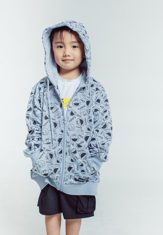 Mossimo Heather Gray Sesame Street Hoodie Jacket with Zipper