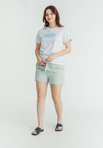 Mossimo Natalie White Classic Fit Tee