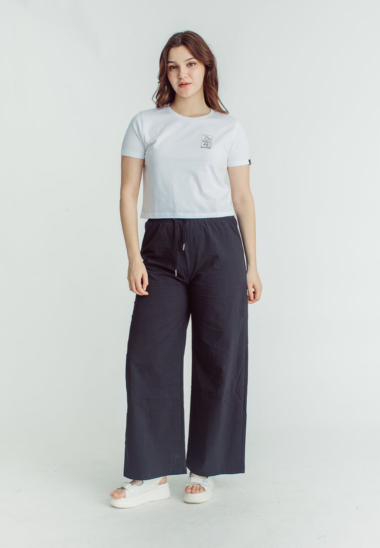 Mossimo Blaire White Classic Cropped Fit Tee