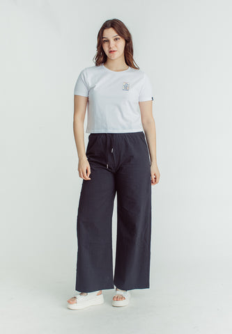 Mossimo Blaire White Classic Cropped Fit Tee