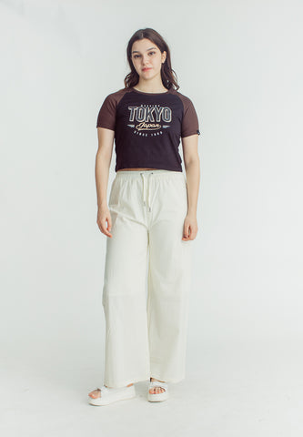 Mossimo Gracelyn Black Classic Cropped Fit Tee