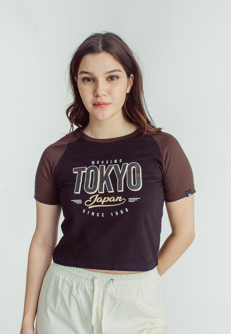 Mossimo Gracelyn Black Classic Cropped Fit Tee