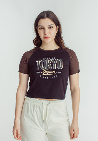 Mossimo Gracelyn Black Classic Cropped Fit Tee