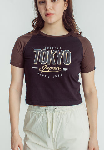 Mossimo Gracelyn Black Classic Cropped Fit Tee