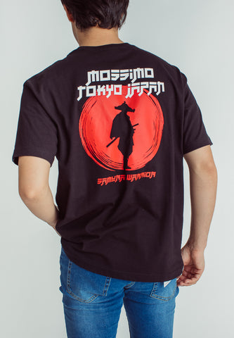 Mossimo Black Urban Fit Tee with Flat Print