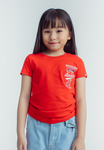Mossimo Kids Nina True Red Floral Basic Tshirt