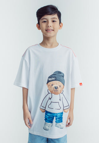 Mossimo Kids Joven White Oversized Graphics Tshirt