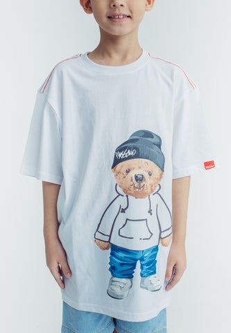Mossimo Kids Joven White Oversized Graphics Tshirt
