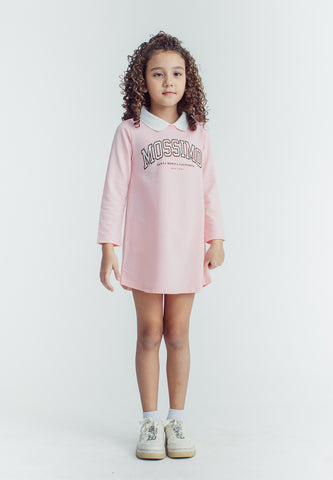 Mossimo Kids Maycie Pink Varsity Polo Colar Dress