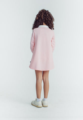 Mossimo Kids Maycie Pink Varsity Polo Colar Dress