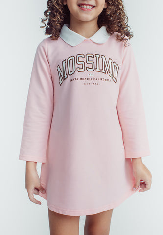 Mossimo Kids Maycie Pink Varsity Polo Colar Dress