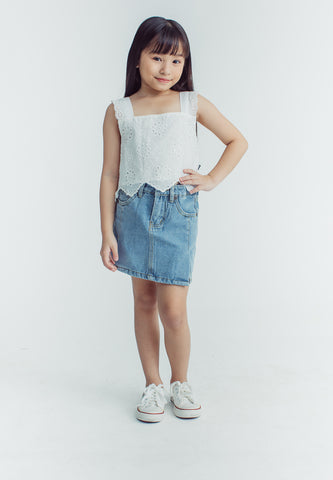 Mossimo Kids Angelina Eyelet Lace Sleeveless Crop Top