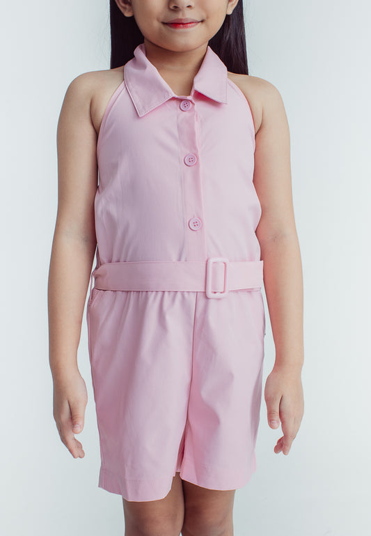 Mossimo Kids Norilyn Evesand Buttondown Front Belted Halter Romper