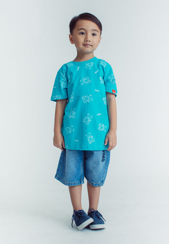 Mossimo Kids Mackenzie Teal Mossybear Tshirt