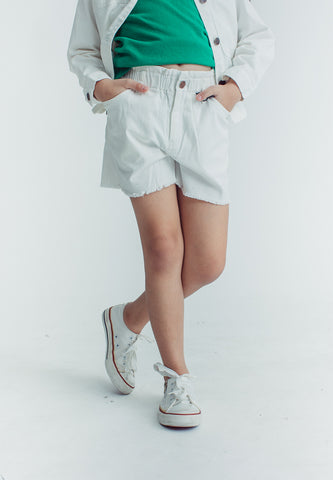 Mossimo Kids Charlene White Denim Bermuda Shorts