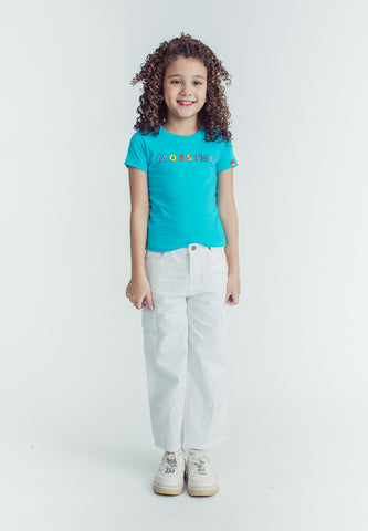 Mossimo Kids Dianne White Wide Leg Low Waist Jeans