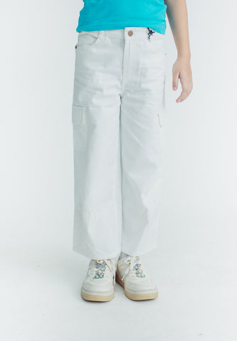 Mossimo Kids Dianne White Wide Leg Low Waist Jeans