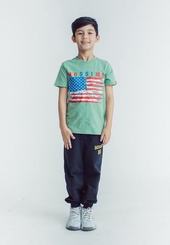 Mossimo Kids Bryle Aspen Green Oversized Graphic Tshirt