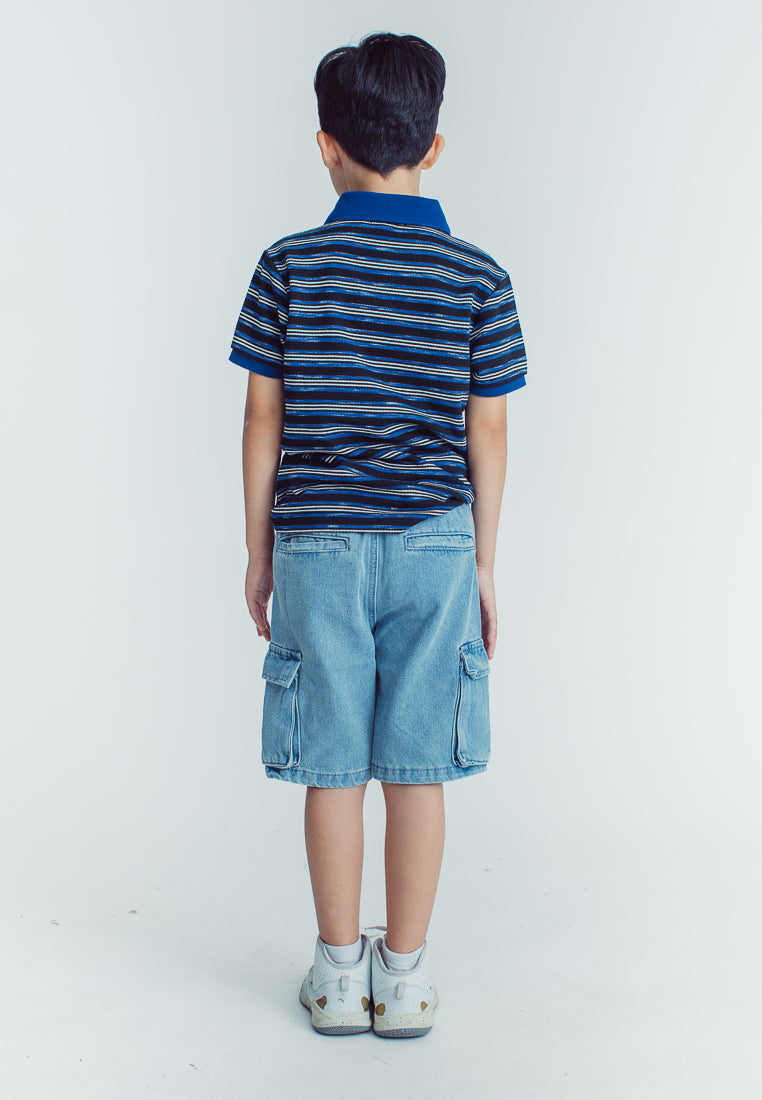 Mossimo Kids Clark Denim Blue Cargo Shorts