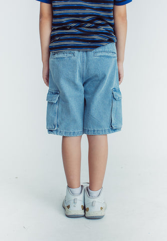 Mossimo Kids Clark Denim Blue Cargo Shorts