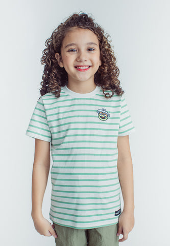 Mossimo Kids White Green Sesame Street Oscar Stripes Tshirt