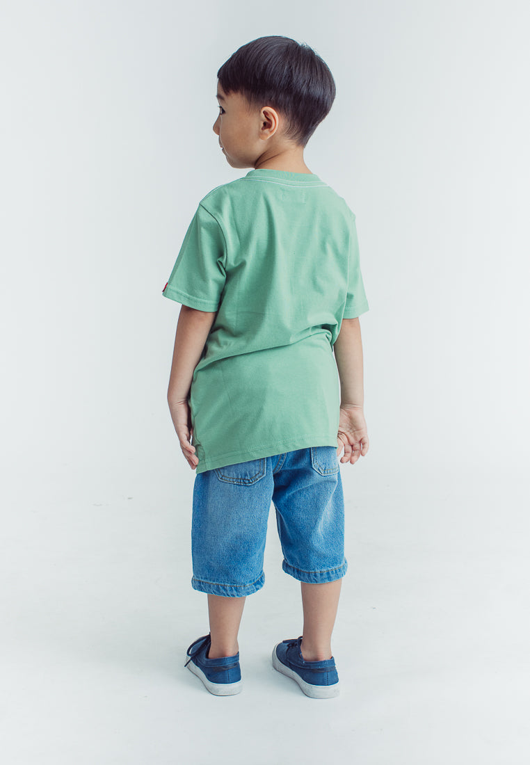 Mossimo Kids Skyler Aspen Green Mossybear Regular Graphic Tshirt