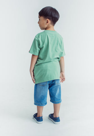 Mossimo Kids Skyler Aspen Green Mossybear Regular Graphic Tshirt