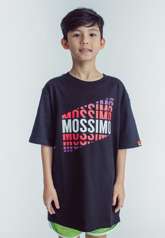 Mossimo Kids Nicolas Black Oversized Graphic T-shirt