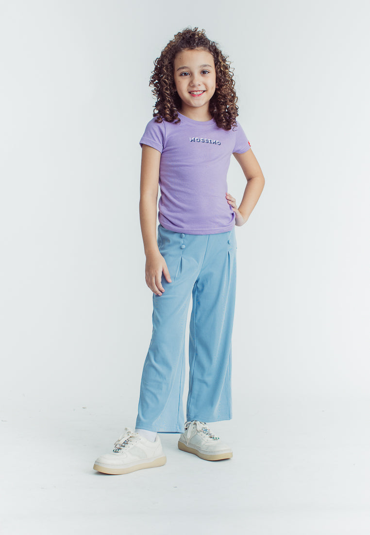 Mossimo Kids Jovie Skyway Blue Button Trim Pants