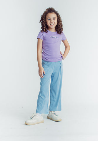 Mossimo Kids Jovie Skyway Blue Button Trim Pants